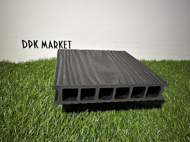 Террасная доска из ДПК Polywood Duo 3-D Серый 