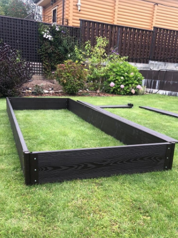 Высокие грядки из ДПК 3-D 300х30мм.темно коричневые