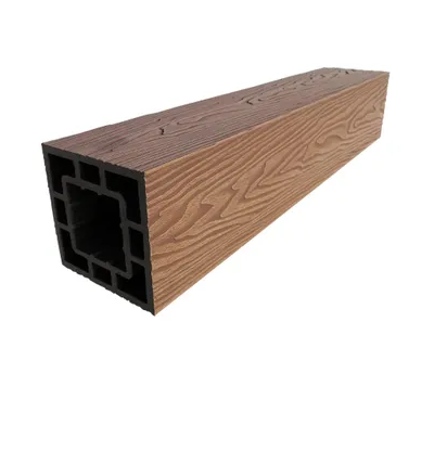 Столб из ДПК серия SIMPLEX 120х120мм Светло-коричневый