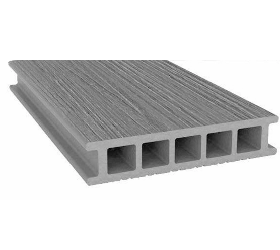 Террасная доска из ДПК Savewood Fagus радиальный распил пепельный